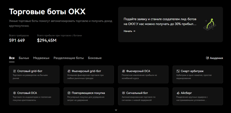 торговые боты okx